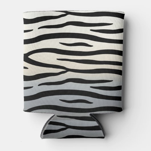 Zebra Stripes Exotic Animal Print Blikjeskoeler (Voorkant)