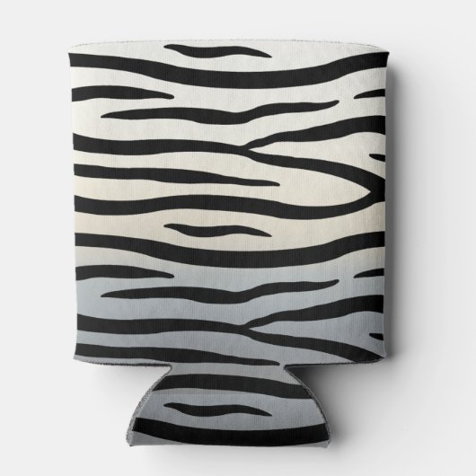 Zebra Stripes Exotic Animal Print Blikjeskoeler (Achterkant)