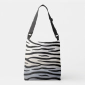 Zebra Stripes Exotic Animal Print Crossbody Tas (Voorkant)