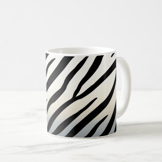 Zebra Stripes Exotic Animal Print Koffiemok (Voorkant rechts)