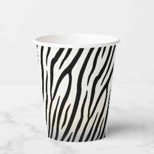 Zebra Stripes Exotic Animal Print Papieren Bekers
