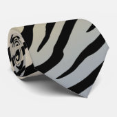 Zebra Stripes Exotic Animal Print Stropdas (Opgerold)