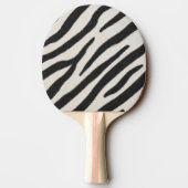 Zebra Stripes Exotic Animal Print Tafeltennisbatje (Achterkant)