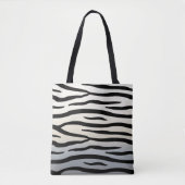 Zebra Stripes Exotic Animal Print Tote Bag (Voorkant)