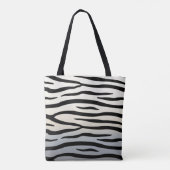 Zebra Stripes Exotic Animal Print Tote Bag (Achterkant)
