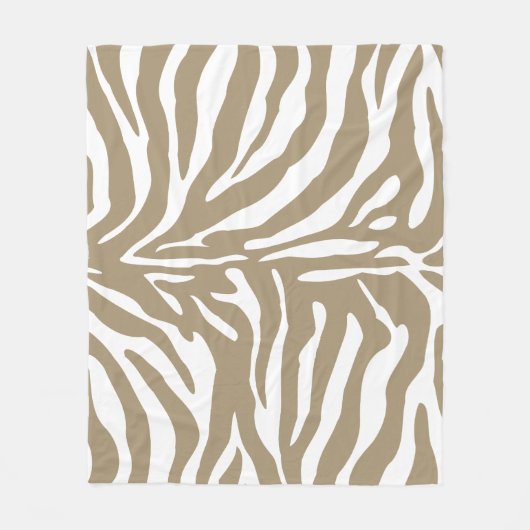 Zebra Stripes Fleece Deken (Voorkant)