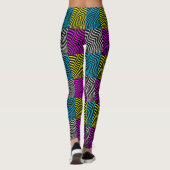 Zebra Stripes - Geometrisch patroon Abstract Art 3 Leggings (Achterkant)