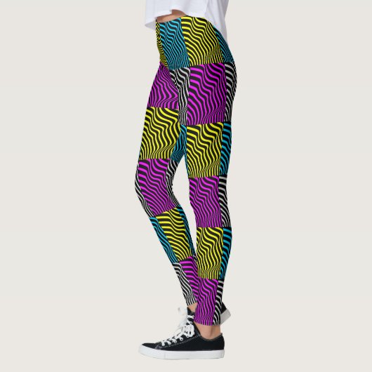 Zebra Stripes - Geometrisch patroon Abstract Art 3 Leggings (Links)
