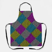 Zebra Stripes - Geometrisch patroon Abstract Art 3 Schort (Voorkant)