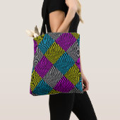 Zebra Stripes - Geometrisch patroon Abstract Art 3 Tote Bag (Dichtbij)
