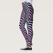 Zebra Stripes - Geometrische patronen Abstracte ku Leggings (Links)