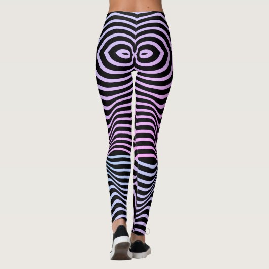 Zebra Stripes - Geometrische patronen Leggings vro (Achterkant)