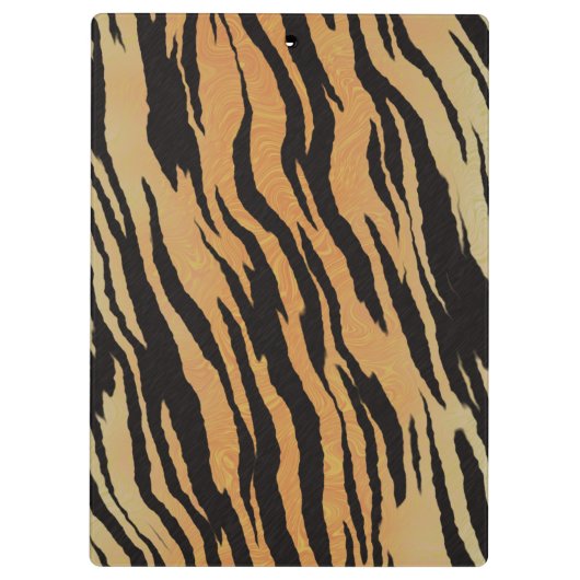 Zebra Stripes Gouden Achtergrond Klembord (Achterkant)