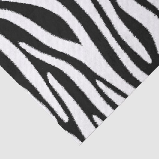 Zebra Stripes in zwart-wit bonteffect Tissuepapier (Detail)