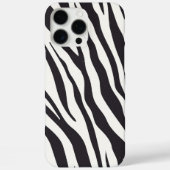 Zebra Stripes iPhone Case – Black & White Pattern (Achterkant)