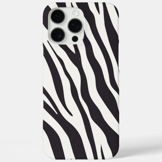 Zebra Stripes iPhone Case – Black & White Pattern (Achterkant)