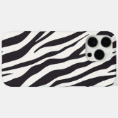 Zebra Stripes iPhone Case – Black & White Pattern (Achterkant (horizontaal))