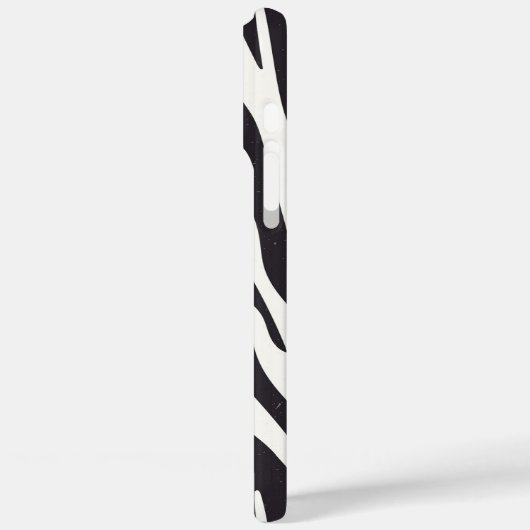 Zebra Stripes iPhone Case – Black & White Pattern (Achterkant / Links)