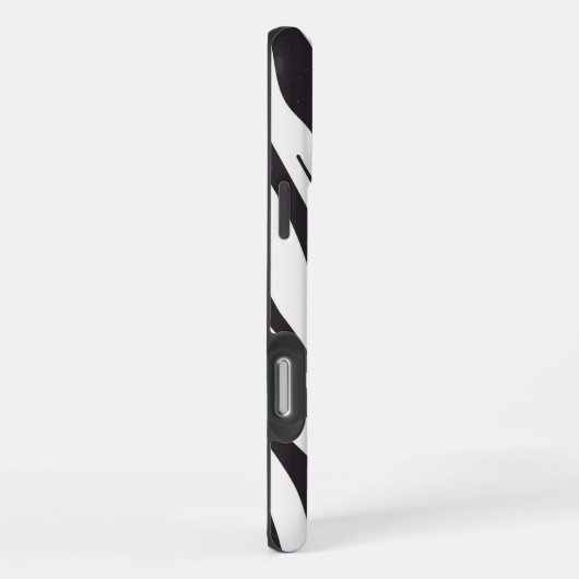 Zebra Stripes iPhone Case – Black & White Pattern Hoesje (Rechterkant)