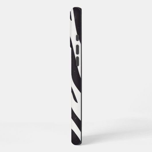Zebra Stripes iPhone Case – Black & White Pattern Hoesje (Linkerkant)
