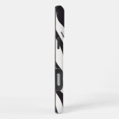 Zebra Stripes iPhone Case – Black & White Pattern iPhone Hoesje (Rechterkant)