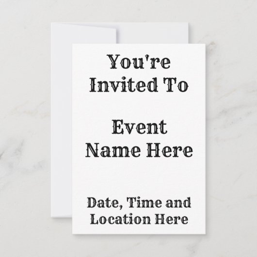 Zebra Stripes Kaart (Voorkant)