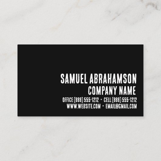 Zebra Stripes Kawaii Premier Visitekaartje (Achterkant)