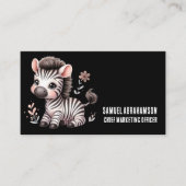 Zebra Stripes Kawaii Premier Visitekaartje (Voorkant)