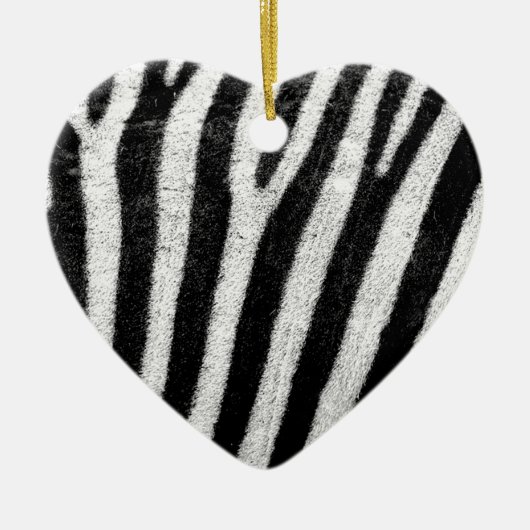 zebra Stripes Keramisch Ornament (Voorkant)