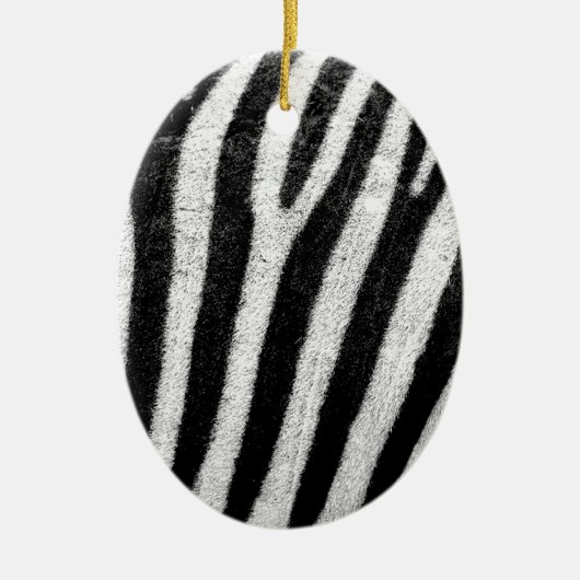 zebra Stripes Keramisch Ornament (Voorkant)