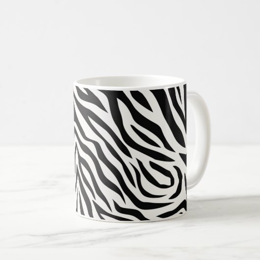 Zebra Stripes Koffiemok (Voorkant rechts)