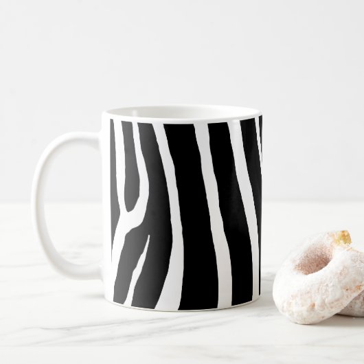 Zebra Stripes Koffiemok (Met donut)