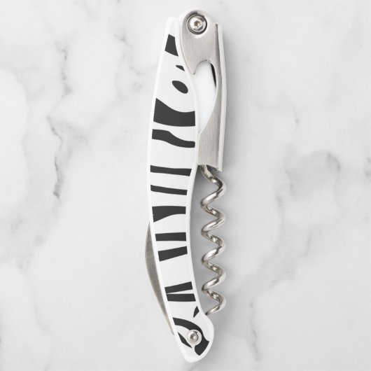 Zebra Stripes Kurkentrekker (Achterkant)