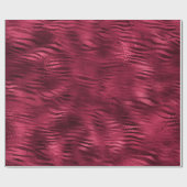 Zebra Stripes Lines Marsala Glitter Burgundy Cadeaupapier (Vlak)