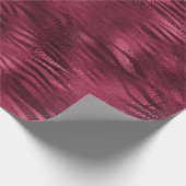 Zebra Stripes Lines Marsala Glitter Burgundy Cadeaupapier (Hoek)