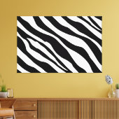 Zebra Stripes Modern Canvas Art Afdruk (Insitu (Woonkamer))