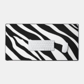Zebra Stripes Modern Canvas Art Bureaumat (Keyboard & Muis)