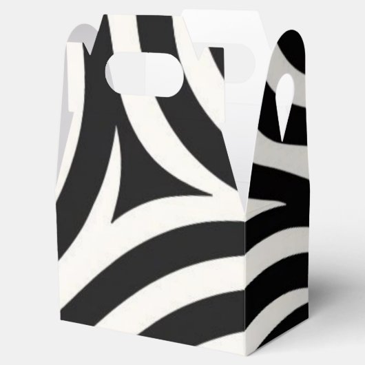 Zebra Stripes Moderne Print Bedankdoosjes (Geopend)