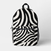 Zebra Stripes Moderne Print Bedrukte Rugzak (Voorkant)