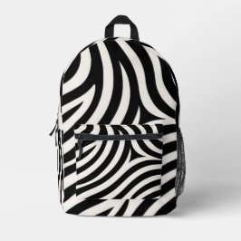 Zebra Stripes Moderne Print Bedrukte Rugzak