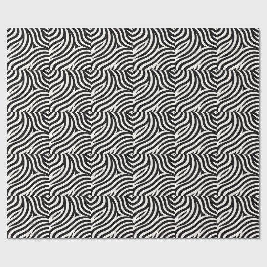 Zebra Stripes Moderne Print Cadeaupapier (Vlak)