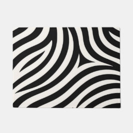 Zebra Stripes Moderne Print Deurmat