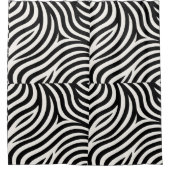 Zebra Stripes Moderne Print Douchegordijn (Voorkant)