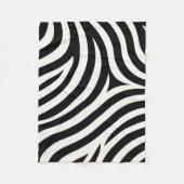 Zebra Stripes Moderne Print Fleece Deken (Voorkant)