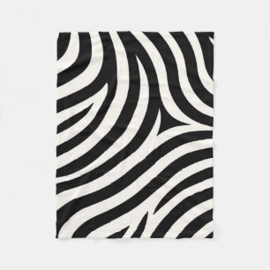 Zebra Stripes Moderne Print Fleece Deken
