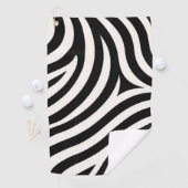 Zebra Stripes Moderne Print Golfhanddoek (Insitu)