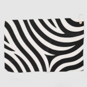 Zebra Stripes Moderne Print Golfhanddoek (Horizontaal)