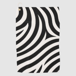 Zebra Stripes Moderne Print Golfhanddoek