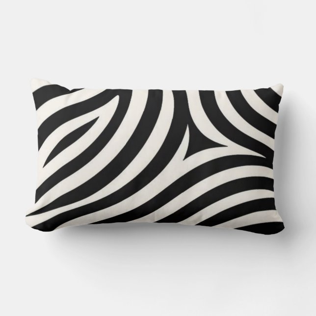 Zebra Stripes Moderne Print Kussen (Voorkant)