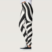 Zebra Stripes Moderne Print Leggings (Links)